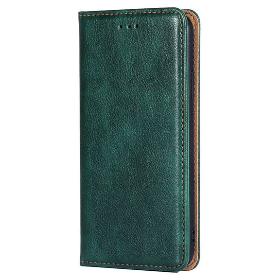 For Motorola Edge 5G 2024 Gloss Oil Solid Color Magnetic Leather Phone Case(Green)