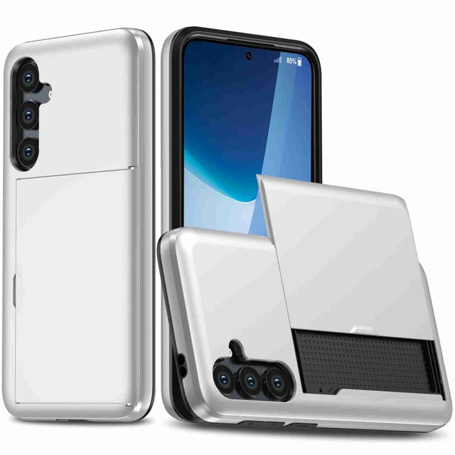 For Samsung Galaxy S24+ 5G Shockproof Armor Phone Case with Card Slot(White)