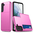 For Samsung Galaxy S25+ 5G Shockproof Armor Phone Case with Card Slot(Rose Red) - free shipping - PMC Jewellery - Order now!