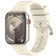 For Apple Watch Series 3 42mm H Texture Silicone Ladder Buckle Watch Band(Starlight) - free shipping - PMC TechLife - Order now!