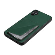 For Samsung Galaxy S24+ 5G Denior Imitation Calf Leather Back Phone Case with Holder(Green)