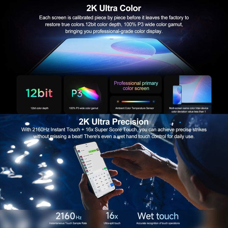 Xiaomi Redmi K70 Pro, 12GB+256GB,  6.67 inch HyperOS Qualcomm Snapdragon 8 Gen 3 Octa Core 4nm up to 3.3GHz, NFC, Network: 5G(Silver) - free shipping - PMc TechLife - Order now!