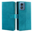 For Motorola Moto G Play 4G 2024 Calf Texture Buckle Flip Leather Phone Case(Light Blue) - Motorola Cases by PMC Jewellery | Online Shopping South Africa | PMC Jewellery | Buy Now Pay Later Mobicred