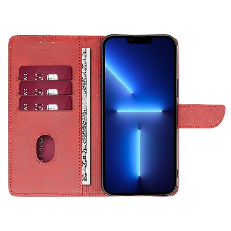 For Motorola Moto G Play 4G 2024 Calf Texture Buckle Flip Leather Phone Case(Red) - Motorola Cases by PMC Jewellery | Online Shopping South Africa | PMC Jewellery | Buy Now Pay Later Mobicred