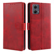For Motorola Edge 5G 2024 Calf Texture Buckle Flip Leather Phone Case(Red) - free shipping - PMC Jewellery - Order now!