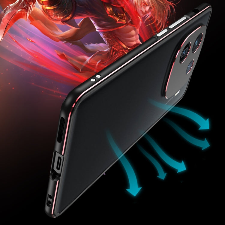 For vivo iQOO 12 Pro Aurora Series Lens Protector + Metal Frame Phone Case(Silver) - iQOO 12 Pro Cases by PMC TechLife | Online Shopping South Africa | PMC TechLife