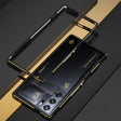 For ZTE nubia Red Magic 10 Pro / 10 Pro+ Aurora Series Metal Frame Phone Case(Black Yellow) - ZTE Cases by PMC TechLife | Online Shopping South Africa | PMC TechLife | Buy Now Pay Later Mobicred