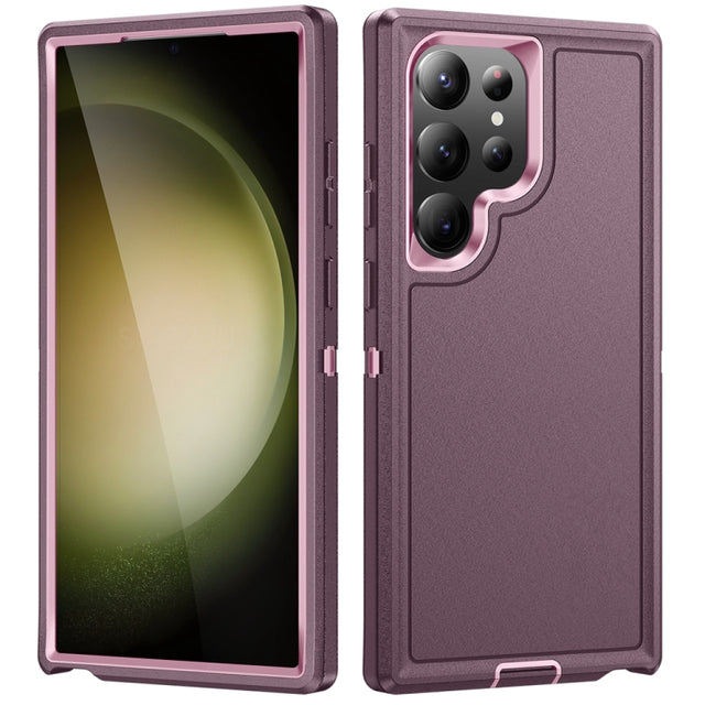 For Samsung Galaxy S24 Ultra 5G Life Water-resistant Rugged Phone Case(Purple + Pink)