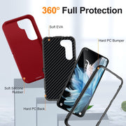 For Samsung Galaxy S24+ 5G / S25+ 5G Life Water-resistant Rugged Phone Case(Red + Black)