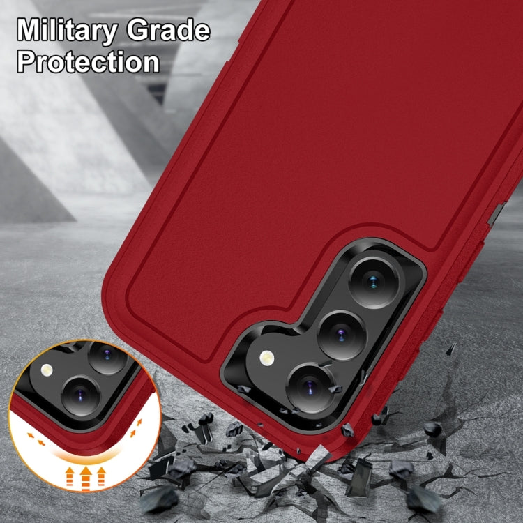 For Samsung Galaxy S24+ 5G / S25+ 5G Life Water-resistant Rugged Phone Case(Red + Black)