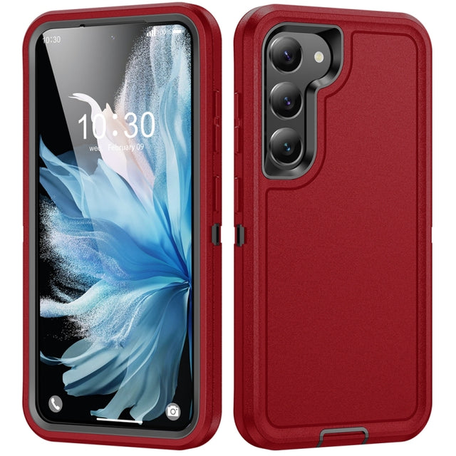 For Samsung Galaxy S24+ 5G / S25+ 5G Life Water-resistant Rugged Phone Case(Red + Black)