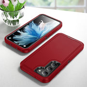 For Samsung Galaxy S24+ 5G / S25+ 5G Life Water-resistant Rugged Phone Case(Red + Black)