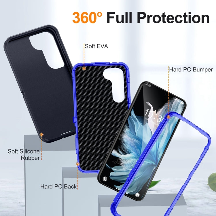 For Samsung Galaxy S24+ 5G / S25+ 5G Life Waterproof Rugged Phone Case(Dark Blue + Royal Blue) - Galaxy S24+ 5G Cases by PMC Jewellery | Online Shopping South Africa | PMC Jewellery | Buy Now Pay Later Mobicred
