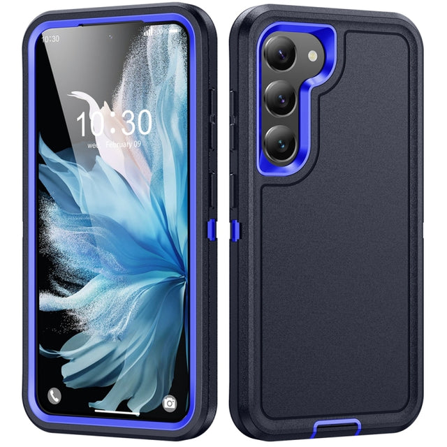 For Samsung Galaxy S24+ 5G / S25+ 5G Life Water-resistant Rugged Phone Case(Dark Blue + Royal Blue)