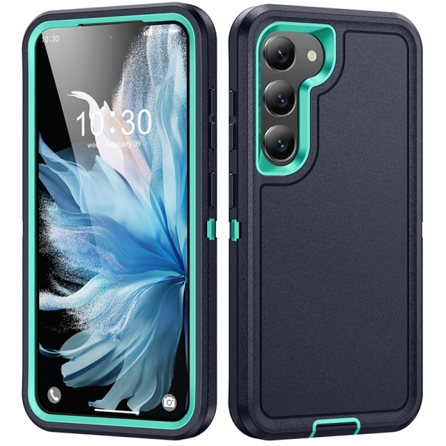 For Samsung Galaxy S24+ 5G / S25+ 5G Life Water-resistant Rugged Phone Case(Dark Blue + Light Blue)