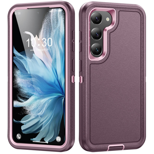 For Samsung Galaxy S24+ 5G / S25+ 5G Life Water-resistant Rugged Phone Case(Purple + Pink)