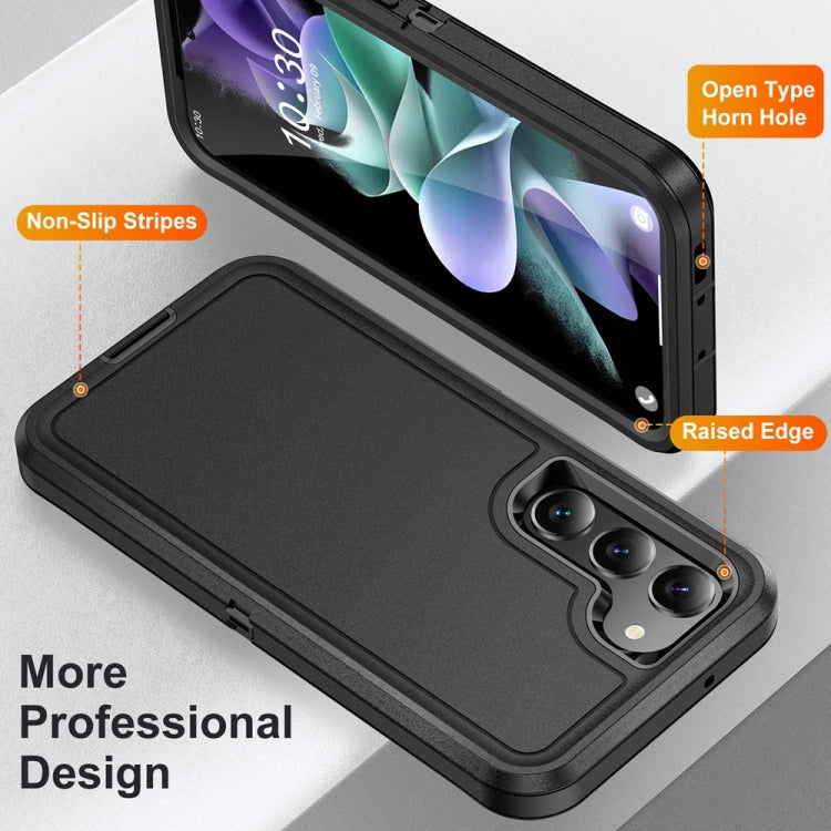 For Samsung Galaxy S24 5G / S25 5G Life Water-resistant Rugged Phone Case(Black)