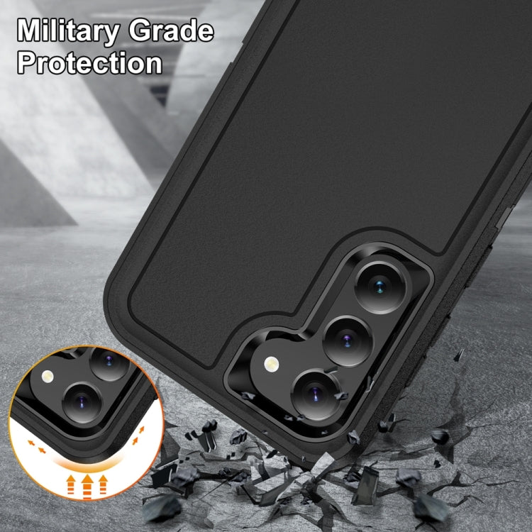 For Samsung Galaxy S24 5G / S25 5G Life Water-resistant Rugged Phone Case(Black)