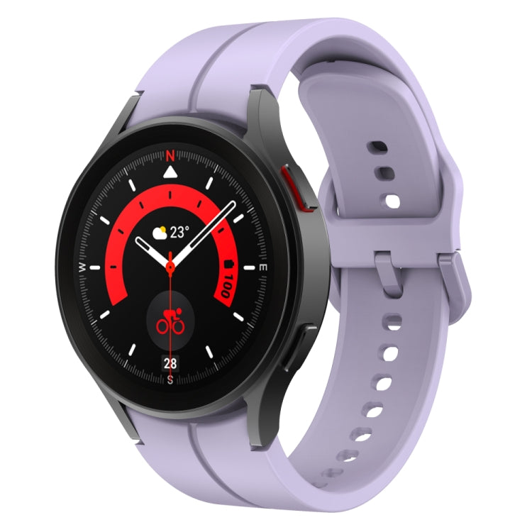 For Samsung Galaxy Watch 6 / 6 Classic Colorful Buckle Silicone Watch Band(Purple) - Watch Bands by PMC TechLife | Online Shopping South Africa | PMC TechLife