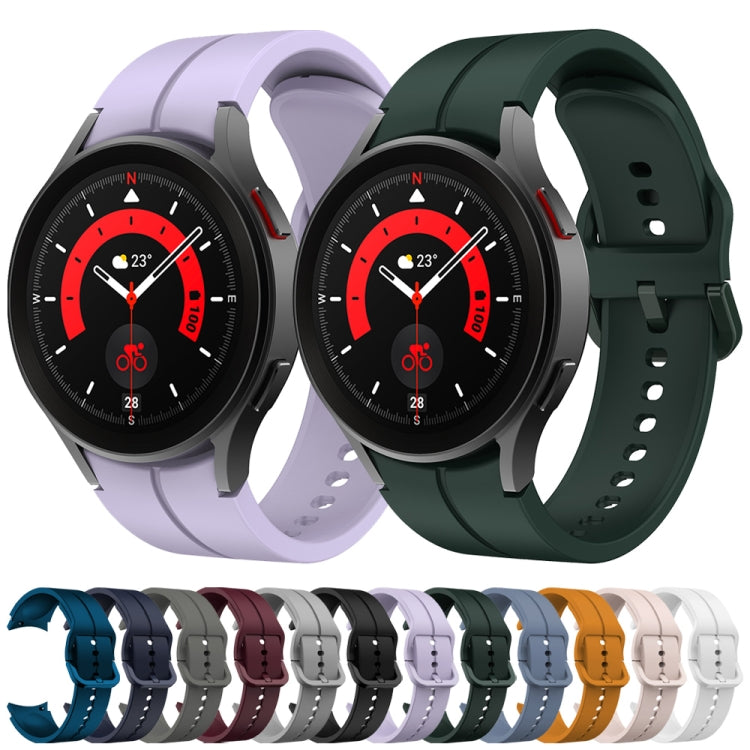 For Samsung Galaxy Watch 6 / 6 Classic Colorful Buckle Silicone Watch Band(Midnight Blue) - Watch Bands by PMC TechLife | Online Shopping South Africa | PMC TechLife