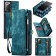 For Samsung Galaxy Note20 CaseMe-008 Detachable Multifunctional Horizontal Flip Leather Case with Card Slot & Holder & Zipper Wallet & Photo Frame(Blue) - free shipping - PMC Jewellery - Order now!