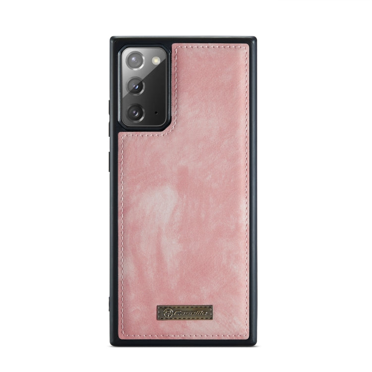 For Samsung Galaxy Note20 CaseMe-008 Detachable Multifunctional Horizontal Flip Leather Case with Card Slot & Holder & Zipper Wallet & Photo Frame (Pink) - free shipping - PMC Jewellery - Order now!