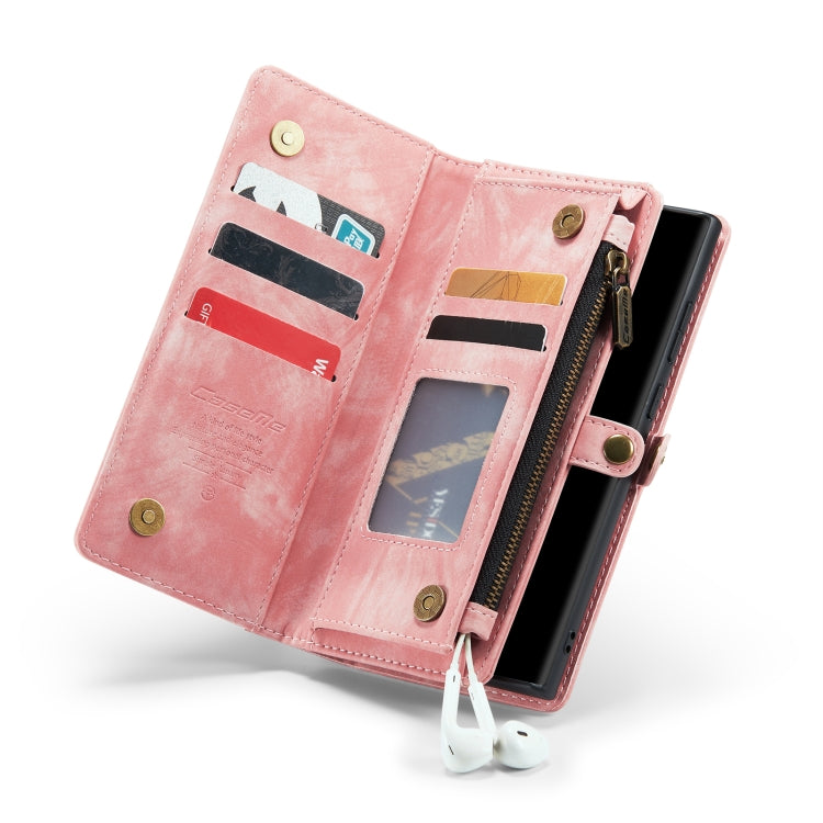 For Samsung Galaxy Note20 CaseMe-008 Detachable Multifunctional Horizontal Flip Leather Case with Card Slot & Holder & Zipper Wallet & Photo Frame (Pink) - free shipping - PMC Jewellery - Order now!