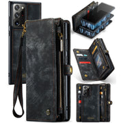 For Samsung Galaxy Note20 Ultra CaseMe-008 Detachable Multifunctional Horizontal Flip Leather Case with Card Slot & Holder & Zipper Wallet & Photo Frame(Black)
