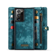 For Samsung Galaxy Note20 Ultra CaseMe-008 Detachable Multifunctional Horizontal Flip Leather Case with Card Slot & Holder & Zipper Wallet & Photo Frame(Blue)