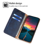 For Huawei Pura 70 Gloss Oil Solid Color Magnetic Leather Phone Case(Blue)