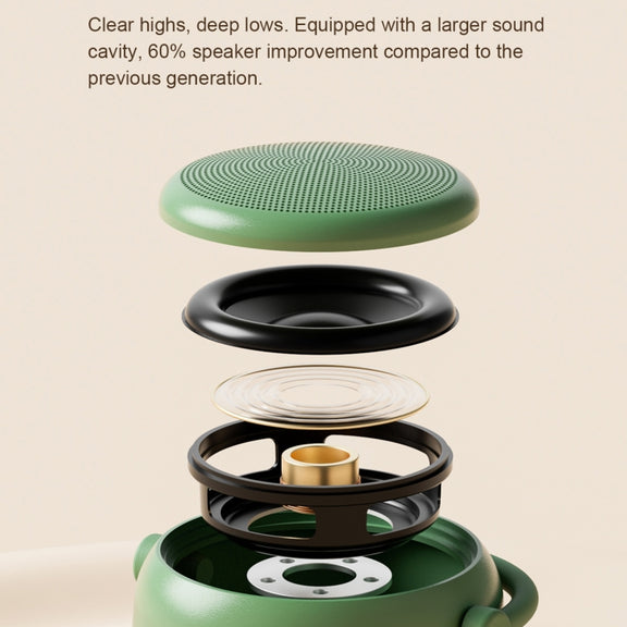 EWA A20 Mini Bluetooth Bass Radiator Metal Speaker(Yellow)