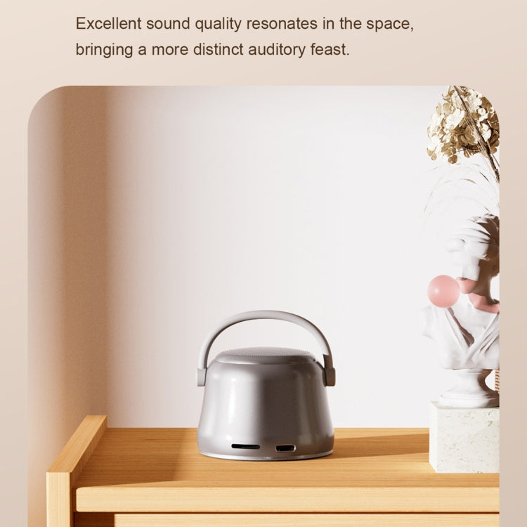 EWA A20 Mini Bluetooth Bass Radiator Metal Speaker(Brown)