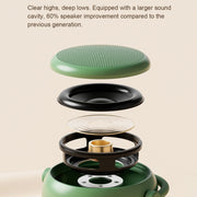 EWA A20 Mini Bluetooth Bass Radiator Metal Speaker(Brown)
