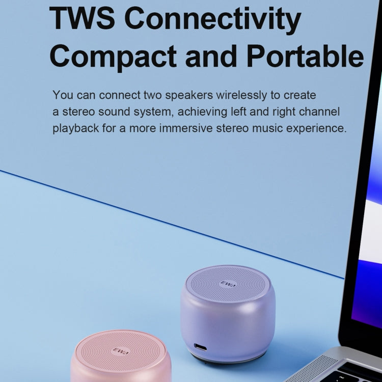 EWA A126 Mini Bluetooth 5.0 Bass Radiator Metal Speaker(Brown) - free shipping - PMC Jewellery - Order now!