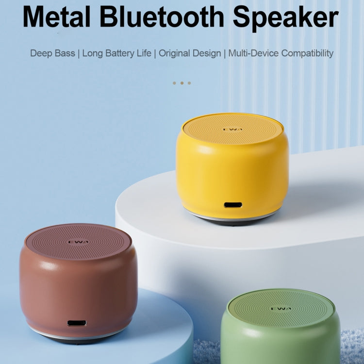 EWA A126 Mini Bluetooth 5.0 Bass Radiator Metal Speaker(Sliver)