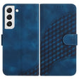 For Samsung Galaxy S22 5G YX0060 Elephant Head Embossed Phone Leather Case with Lanyard(Royal Blue) - Galaxy S22 5G Cases by PMC TechLife | Online Shopping South Africa | PMC TechLife