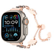 For Apple Watch Ultra 2 49mm Camellia Metal Chain Bracelet Watch Band(Black Rose Gold) - free shipping - PMC TechLife - Order now!
