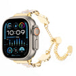 For Apple Watch Ultra 49mm Camellia Metal Chain Bracelet Watch Band(White Gold) - free shipping - PMC TechLife - Order now!
