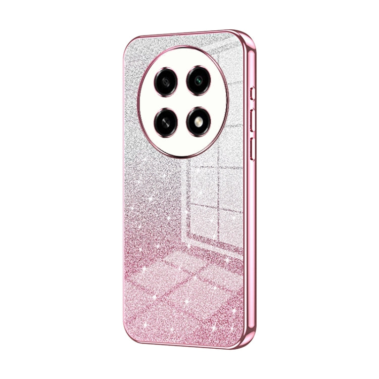 For OPPO A2 Pro Gradient Glitter Powder Electroplated Phone Case(Pink) - A2 Pro Cases by PMC TechLife | Online Shopping South Africa | PMC TechLife | Buy Now Pay Later Mobicred