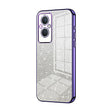 For OPPO Reno7 Z 5G / F21 Pro 5G Gradient Glitter Powder Electroplated Phone Case(Purple) - OPPO Cases by PMC TechLife | Online Shopping South Africa | PMC TechLife | Buy Now Pay Later Mobicred