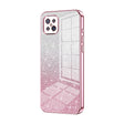 For OPPO A92s / Reno4 Z 5G Gradient Glitter Powder Electroplated Phone Case(Pink) - OPPO Cases by PMC TechLife | Online Shopping South Africa | PMC TechLife | Buy Now Pay Later Mobicred