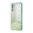 For OPPO Reno3 4G / F15 / A91 Gradient Glitter Powder Electroplated Phone Case(Green) - OPPO Cases by PMC TechLife | Online Shopping South Africa | PMC TechLife | Buy Now Pay Later Mobicred