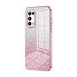 For OPPO Reno5 4G/5G / Reno5 K Gradient Glitter Powder Electroplated Phone Case(Pink) - OPPO Cases by PMC TechLife | Online Shopping South Africa | PMC TechLife | Buy Now Pay Later Mobicred