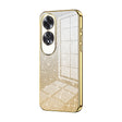 For OPPO A60 Gradient Glitter Powder Electroplated Phone Case(Gold) - OPPO Cases by PMC TechLife | Online Shopping South Africa | PMC TechLife | Buy Now Pay Later Mobicred