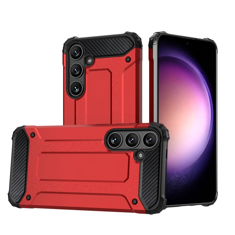 For Samsung Galaxy S24+ 5G Magic Armor TPU Hybrid PC Phone Case(Red) - Galaxy S24+ 5G Cases by PMC TechLife | Online Shopping South Africa | PMC TechLife | Buy Now Pay Later Mobicred