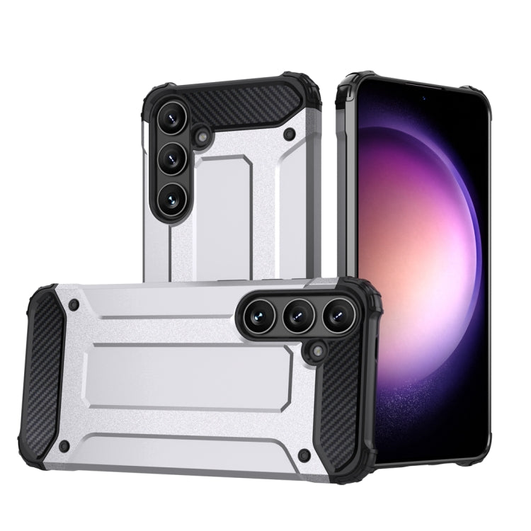 For Samsung Galaxy S24+ 5G Magic Armor TPU + PC Phone Case(Silver) - Galaxy S24+ 5G Cases by PMC TechLife | Online Shopping South Africa | PMC TechLife