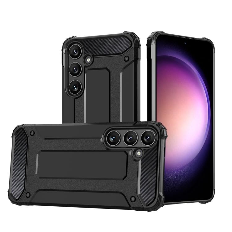 For Samsung Galaxy S25+ 5G Magic Armor TPU Hybrid PC Phone Case(Black) - free shipping - PMC Jewellery - Order now!