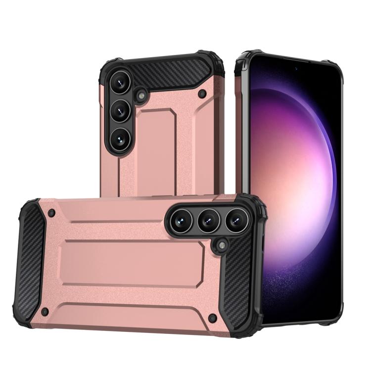 For Samsung Galaxy S25 5G Magic Armor TPU Hybrid PC Phone Case(Rose Gold) - free shipping - PMC Jewellery - Order now!