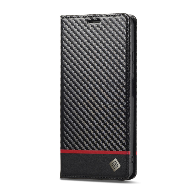 For Xiaomi Redmi 13C / Poco C65 LC.IMEEKE Carbon Fiber Texture Flip Leather Phone Case(Horizontal Black) - free shipping - PMC TechLife - Order now!