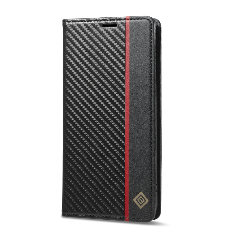 For Xiaomi Poco X6 Pro 5G LC.IMEEKE Carbon Fiber Texture Flip Leather Phone Case(Vertical Black) - free shipping - PMC Jewellery - Order now!